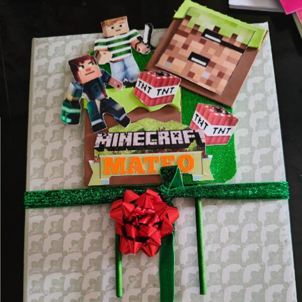 Topper Personalizado Minecraft - Imagen 3